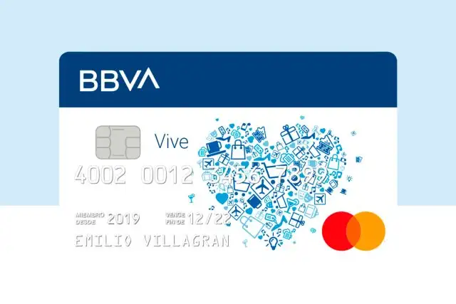 Tarjeta de credito Vive BBVA